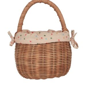 Olli Ella Berry Basket with Gumball Lining